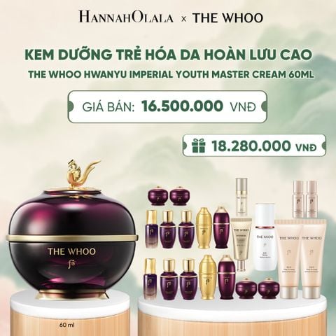  BỘ KEM DƯỠNG TRẺ HÓA DA HOÀN LƯU CAO THE WHOO HWANYU IMPERIAL YOUTH MASTER CREAM 60ML - A1092 
