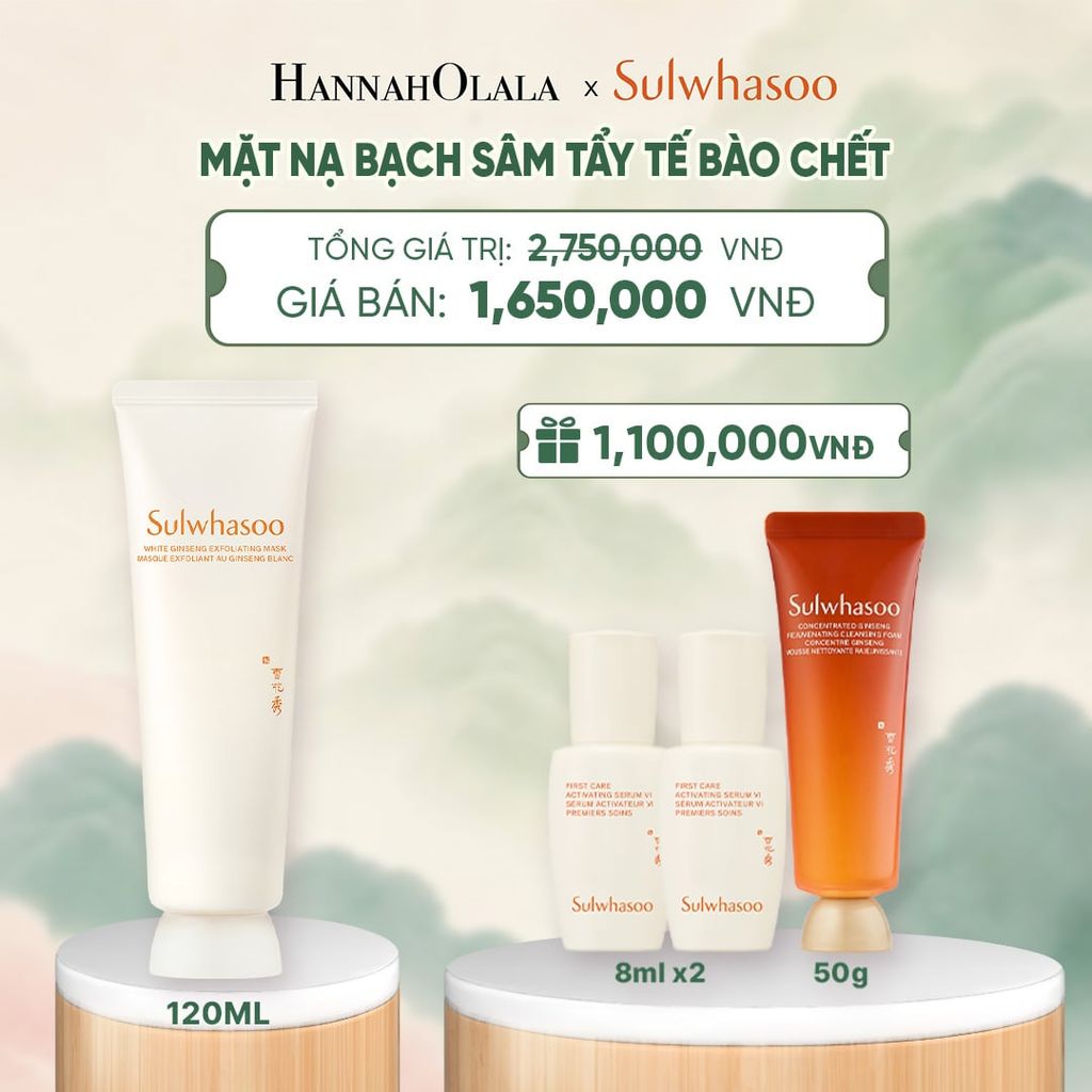  MỚI - MẶT NẠ TẨY TẾ BÀO CHẾT NHÂN SÂM TRẮNG EXFOLIATING MASK 120ML - A1707 
