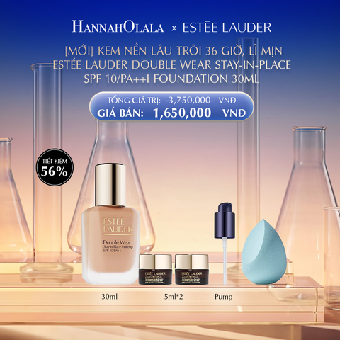  KEM NỀN LÂU TRÔI 36 GIỜ, LÌ MỊN ESTÉE LAUDER DOUBLE WEAR STAY-IN-PLACE SPF 10/PA++I FOUNDATION 30ML - DEAL 11 - E9 