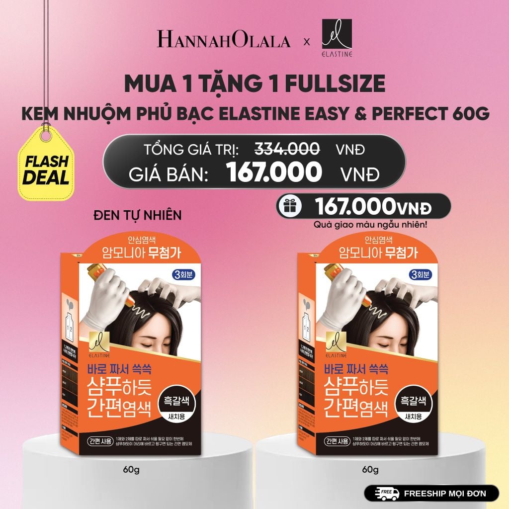  KEM NHUỘM PHỦ BẠC ELASTINE EASY & PERFECT 60G_A1661 
