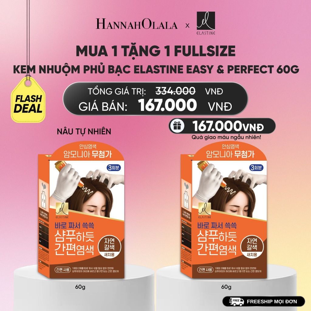  KEM NHUỘM PHỦ BẠC ELASTINE EASY & PERFECT 60G_A1661 