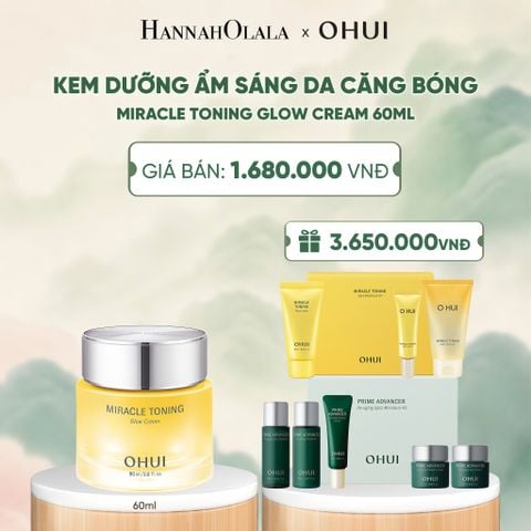  KEM DƯỠNG ẨM SÁNG DA CĂNG BÓNG OHUI MIRACLE TONING GLOW CREAM 60ML - A1018 