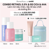  A22_[FLASH DEAL] DEAL 22: RETINOL 0.5% 30ML & B5 CICA 50ML & AHA 100 ML BỘ BA LÀM MỜ NẾP NHĂN, TẨY TẾ BÀO CHẾT VÀ DƯỠNG ẨM PHỤC HỒI 