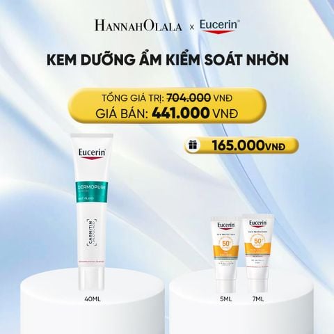  KEM DƯỠNG ẨM GIÚP KIỂM SOÁT NHỜN EUCERIN DERMOPURE CLINICAL MAT FLUID 40ML - DEAL 16 