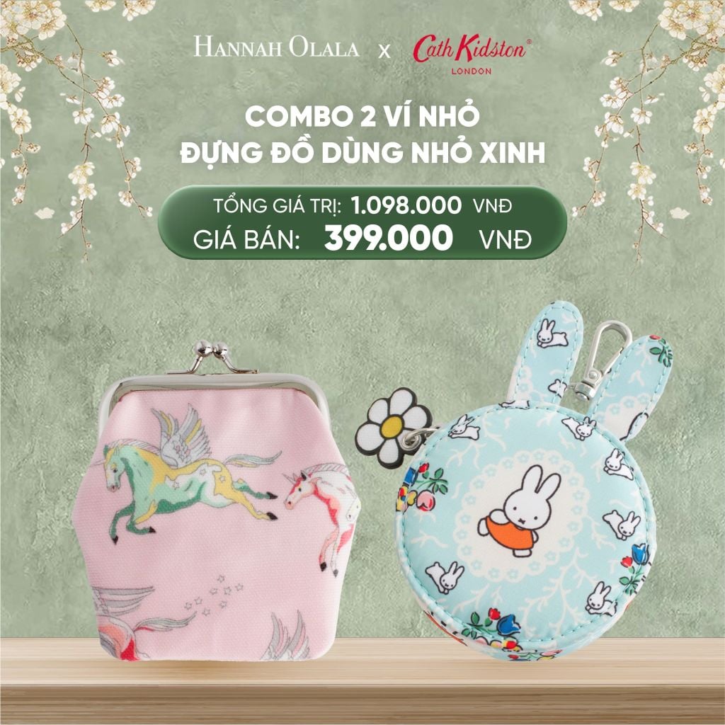  DEAL 16: COMBO 2 VÍ NHỎ ĐỰNG ĐỒ DÙNG NHỎ XINH 