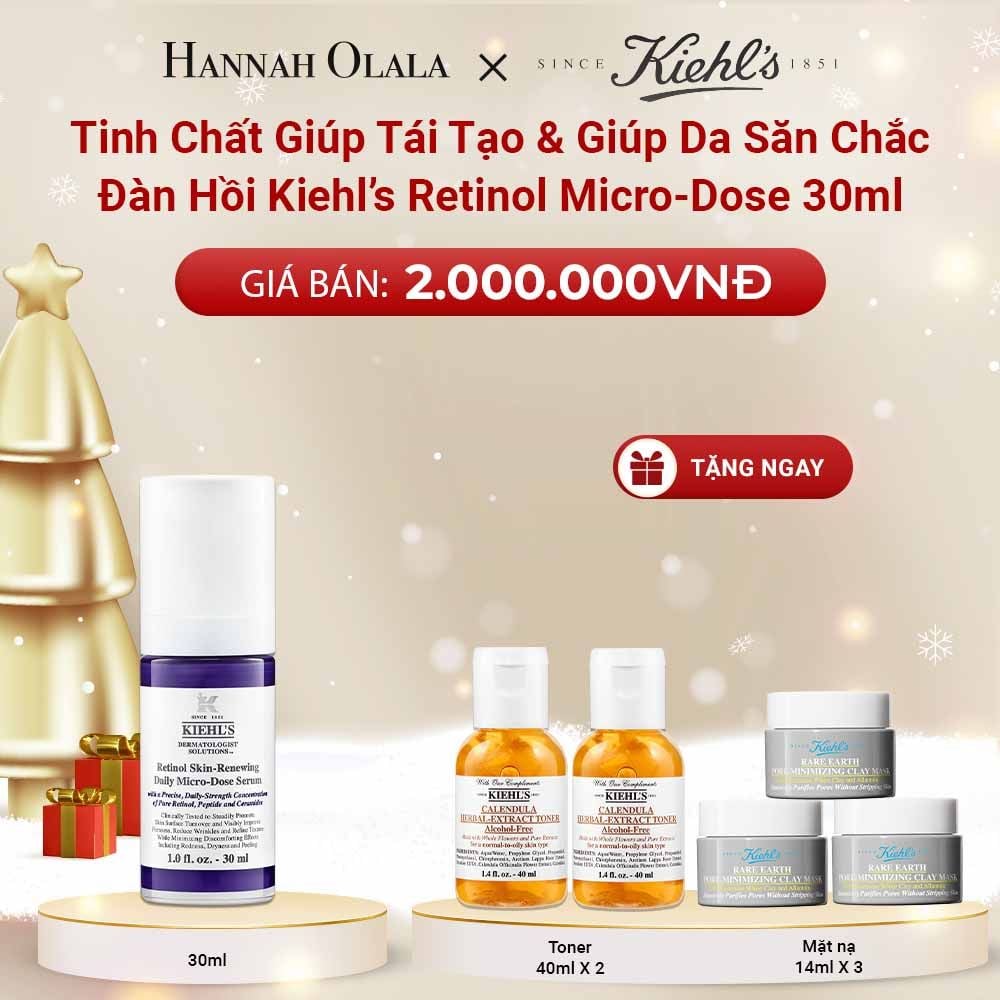 DEAL 12: TINH CHẤT GIÚP TÁI TẠO & GIÚP DA SĂN CHẮC ĐÀN HỒI KIEHL’S RETINOL MICRO-DOSE 30ML 