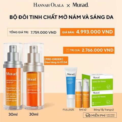 DEAL 16: BỘ ĐÔI TINH CHẤT MỜ NÁM VÀ SÁNG DA 