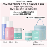  DEAL 16: RETINOL 0.5% 30ML & B5 CICA 50ML & AHA 100 ML BỘ BA NGĂN NGỪA LÃO HÓA, TẨY TẾ BÀO CHẾT VÀ DƯỠNG ẨM PHỤC HỒI 