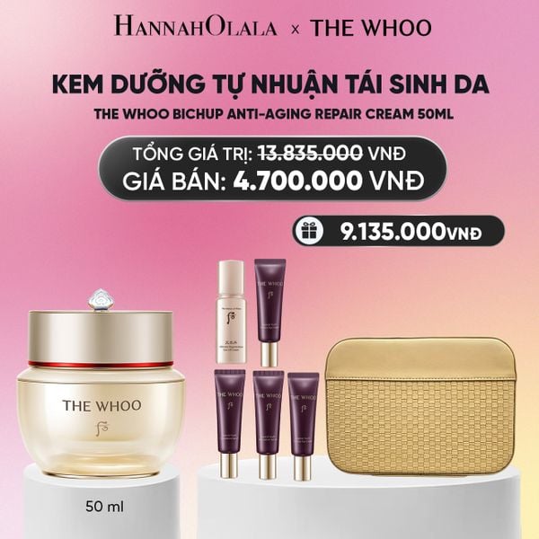  KEM DƯỠNG TỰ NHUẬN TÁI SINH DA THE WHOO BICHUP ANTI-AGING REPAIR CREAM 50ML_A181 