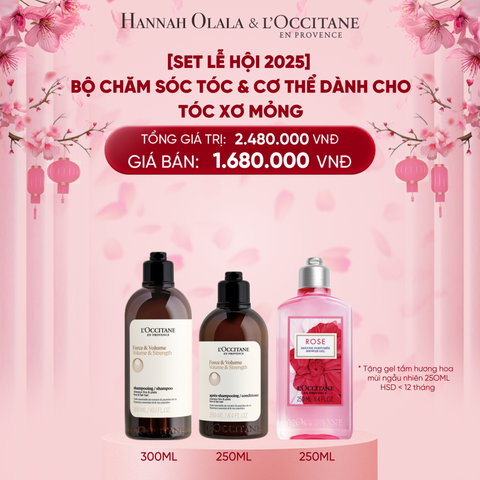  DEAL 16: [SET LỄ HỘI 2025] SET CHĂM SÓC TÓC & CƠ THỂ DÀNH CHO TÓC XƠ MỎNG 