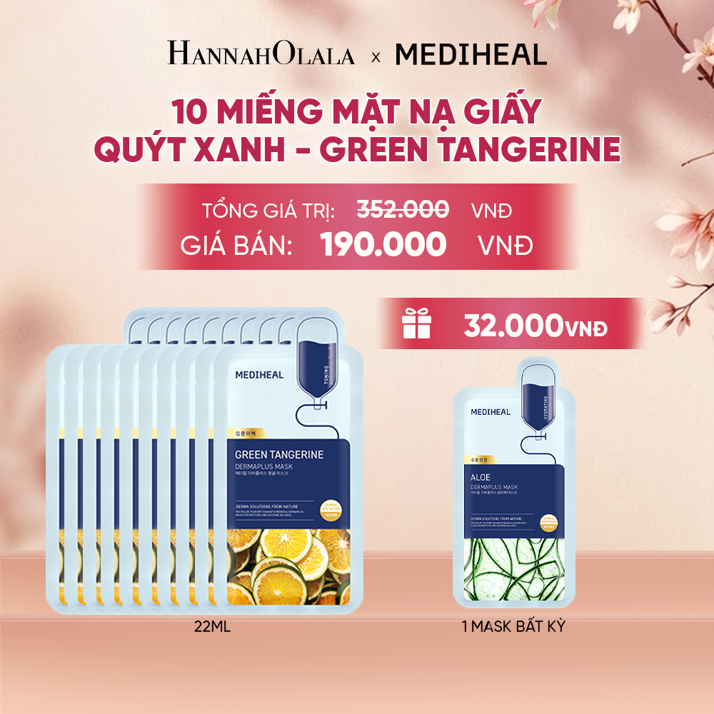  MEDIHEAL MẶT NẠ DERMAPLUS MASK 22ML (COMBO 10 MIẾNG) BẤT KỲ - A285 