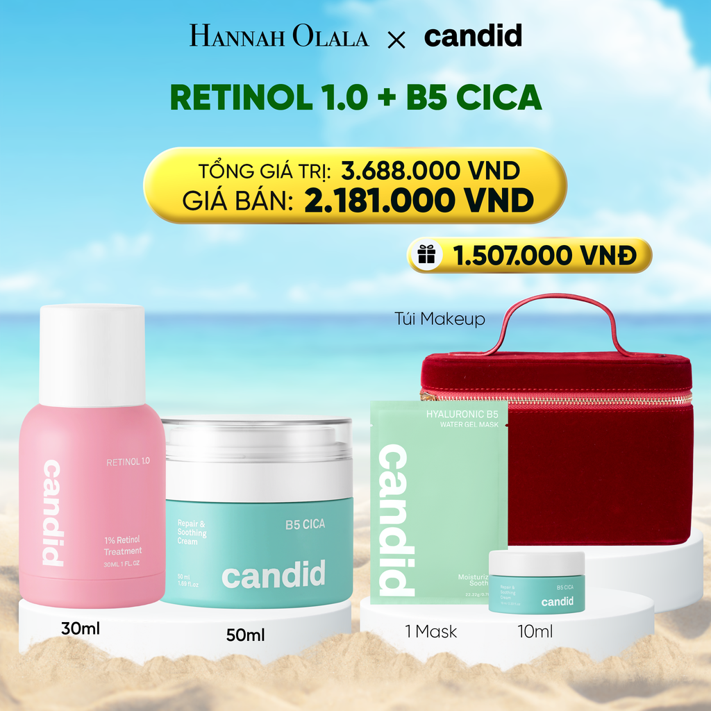  A2016_DEAL 16: RETINOL 1.0 & B5 CICA BỘ ĐÔI LÀM MỜ NẾP NHĂN VÀ DƯỠNG ẨM PHỤC HỒI CHUYÊN SÂU 