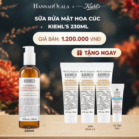  SỮA RỬA MẶT HOA CÚC KIEHL'S CALENDULA DEEP CLEANSING FOAMING FACE WASH 230ML - A127 