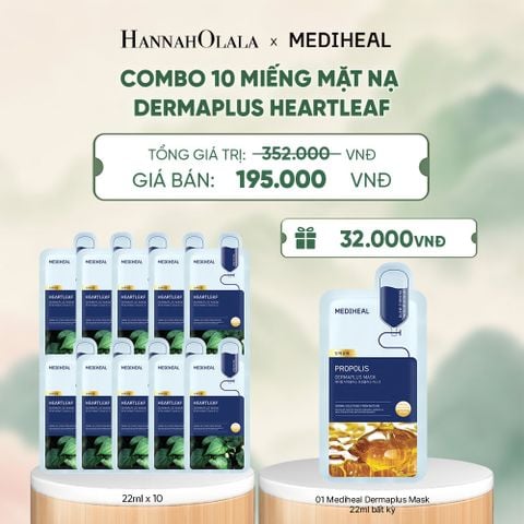  MEDIHEAL MẶT NẠ DERMAPLUS MASK 22ML (COMBO 10 MIẾNG) BẤT KỲ - A1468 