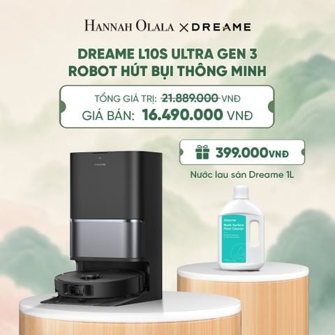 DREAME L10S ULTRA GEN 3 ROBOT HÚT BỤI THÔNG MINH - LỰC HÚT 25.000PA - TÙY CHỈNH VỚI 5 CẤP ĐỘ HÚT - BH 24 THÁNG - A1790 