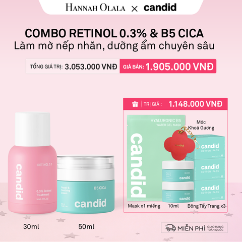  RETINOL 0.3 & B5 CICA BỘ ĐÔI LÀM MỜ NẾP NHĂN VÀ DƯỠNG ẨM PHỤC HỒI CHUYÊN SÂU - DEAL 16 