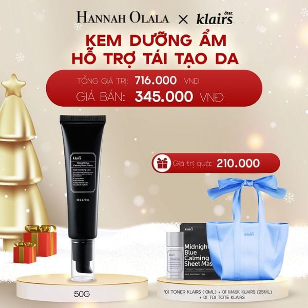  A1001_DEAL 5: DEAR, KLAIRS KEM DƯỠNG DA MIDNIGHT BLUE CLEARING WATER CREAM 50G 