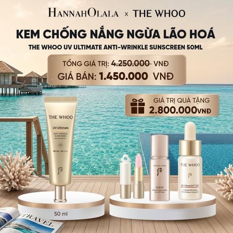  KEM CHỐNG NẮNG NGỪA LÃO HOÁ THE WHOO UV ULTIMATE ANTI-WRINKLE SUNSCREEN 50ML_ D197 