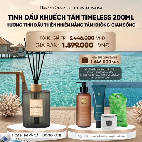  TINH DẦU KHUẾCH TÁN TIMELESS 200ML HƯƠNG TINH DẦU THIÊN NHIÊN NÂNG TẦM KHÔNG GIAN SỐNG 