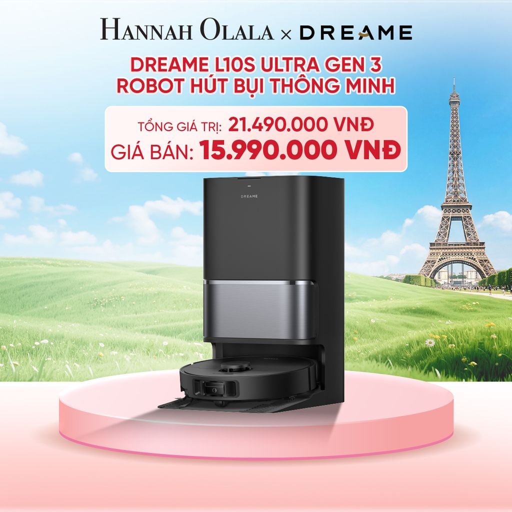  DREAME L10S ULTRA GEN 3 ROBOT HÚT BỤI THÔNG MINH - LỰC HÚT 25.000PA - TÙY CHỈNH VỚI 5 CẤP ĐỘ HÚT - BH 24 THÁNG - B5 