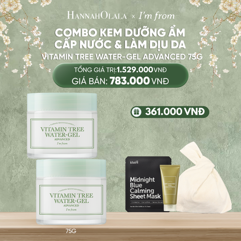  DEAL 6 : COMBO 02 I'M FROM KEM DƯỠNG VITAMIN TREE WATER-GEL ADVANCED 75G 