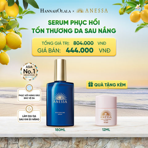  SERUM DƯỠNG DA VÀ PHỤC HỒI TỔN THƯƠNG DA SAU NẮNG ANESSA NIGHT SUN CARE SERUM 180ML - DEAL 20 