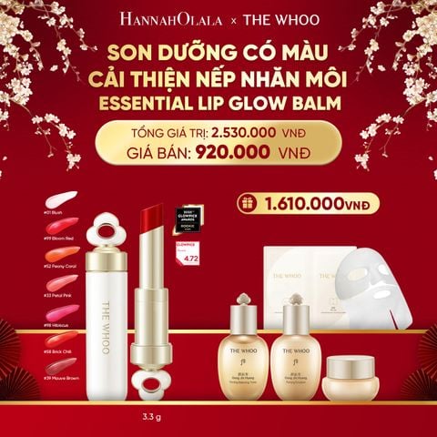  A606_DEAL 19: SON DƯỠNG CẢI THIỆN NẾP NHĂN MÔI THE WHOO ESSENTIAL LIP GLOW BALM 