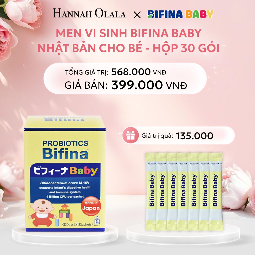  E844: DEAL 1: MEN VI SINH BIFINA BABY NHẬT BẢN CHO BÉ HỘP 30 GÓI 