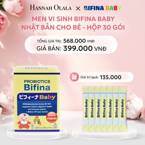  E844: DEAL 1: MEN VI SINH BIFINA BABY NHẬT BẢN CHO BÉ HỘP 30 GÓI 