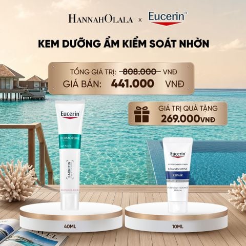  KEM DƯỠNG ẨM GIÚP KIỂM SOÁT NHỜN EUCERIN DERMOPURE CLINICAL MAT FLUID 40ML_ D320 