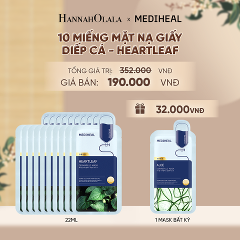  MEDIHEAL MẶT NẠ DERMAPLUS MASK 22ML (COMBO 10 MIẾNG) BẤT KỲ - A1680 
