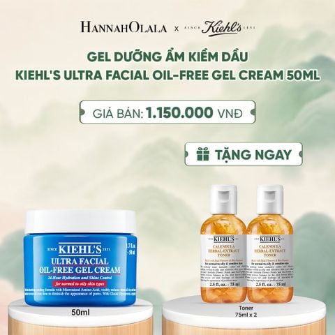  GEL DƯỠNG ẨM KIỀM DẦU 24H KIEHL'S ULTRA FACIAL OIL-FREE GEL CREAM 50ML - A137 