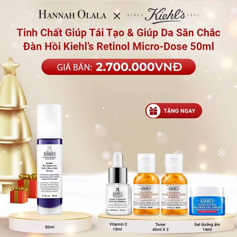  DEAL 13: TINH CHẤT CHỐNG LÃO HÓA GIÚP TÁI TẠO & GIÚP DA SĂN CHẮC ĐÀN HỒI KIEHL’S RETINOL MICRO-DOSE 50ML 