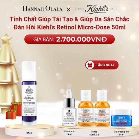  DEAL 13: TINH CHẤT CHỐNG LÃO HÓA GIÚP TÁI TẠO & GIÚP DA SĂN CHẮC ĐÀN HỒI KIEHL’S RETINOL MICRO-DOSE 50ML 