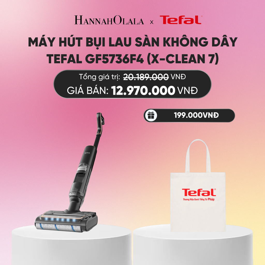  MÁY HÚT BỤI LAU SÀN KHÔNG DÂY TEFAL GF5736F4 (X-CLEAN 7)_A378 