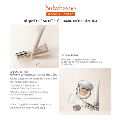  MỚI - KEM TINT TRANG ĐIỂM SULWHASOO PERFECTING TINTED CREAM 35ML 