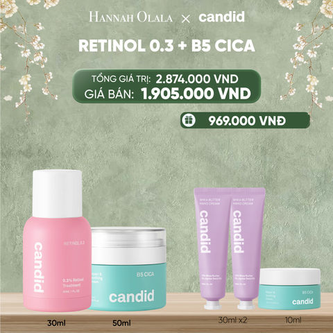  DEAL 17: RETINOL 0.3 & B5 CICA BỘ ĐÔI LÀM MỜ NẾP NHĂN VÀ DƯỠNG ẨM PHỤC HỒI CHUYÊN SÂU 