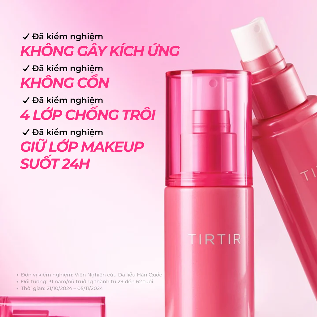  DEAL 7 - XỊT CỐ ĐỊNH LỚP TRANG ĐIỂM TIRTIR WATERPROOF 80ML 
