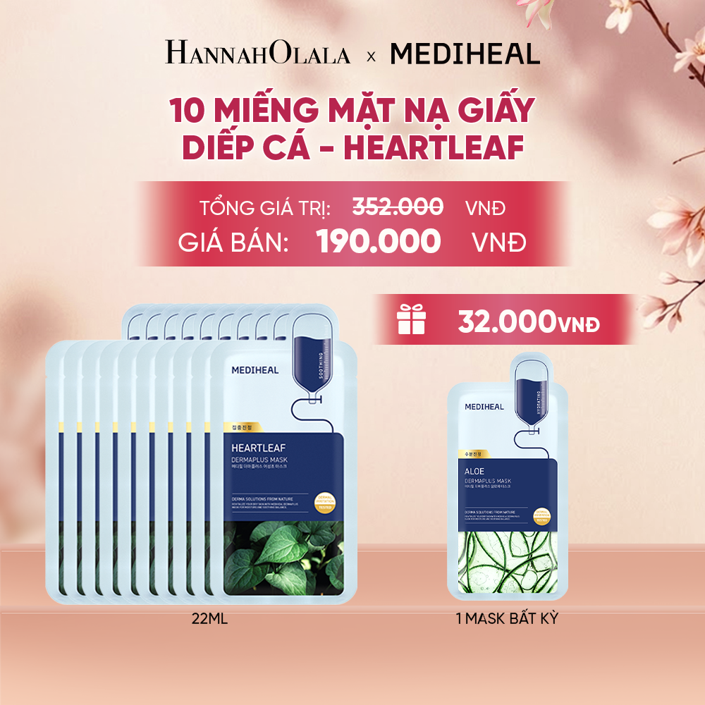  MEDIHEAL MẶT NẠ DERMAPLUS MASK 22ML (COMBO 10 MIẾNG) BẤT KỲ - A285 