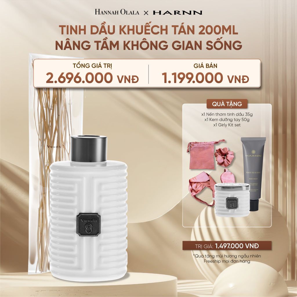  DEAL 17: TINH DẦU KHUẾCH TÁN HARNN 200ML - NÂNG TẦM KHÔNG GIAN SỐNG 