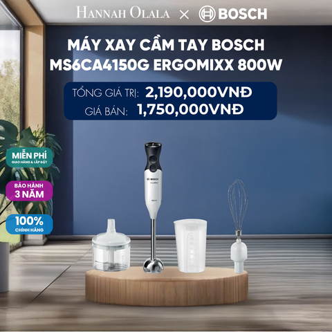  MÁY XAY CẦM TAY BOSCH MS6CA4150G ERGOMIXX 800W - DEAL 17 