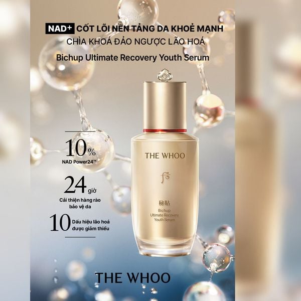  DEAL 1: TINH CHẤT TỰ SINH NGỪA LÃO HÓA THẾ HỆ THỨ 4 THE WHOO BICHUP ULTIMATE RECOVERY YOUTH SERUM 50ML 
