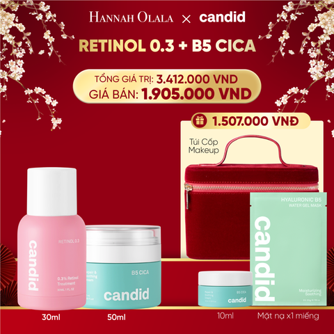  DEAL 16: RETINOL 0.3 & B5 CICA BỘ ĐÔI LÀM MỜ NẾP NHĂN VÀ DƯỠNG ẨM PHỤC HỒI CHUYÊN SÂU 