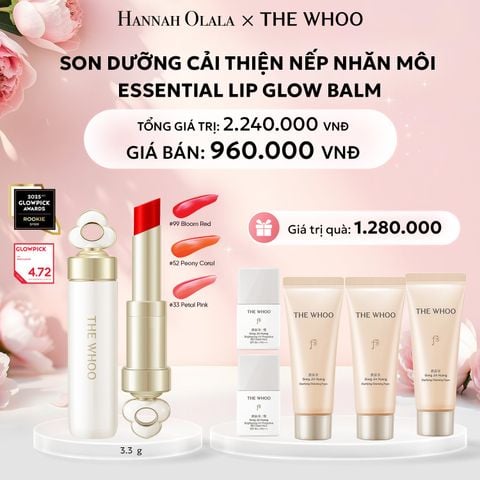  E242: DEAL 17: NEW - BỘ SON DƯỠNG CẢI THIỆN NẾP NHĂN MÔI THE WHOO ESSENTIAL LIP GLOW BALM - [GIAO HÀNG TỪ 03/10] 