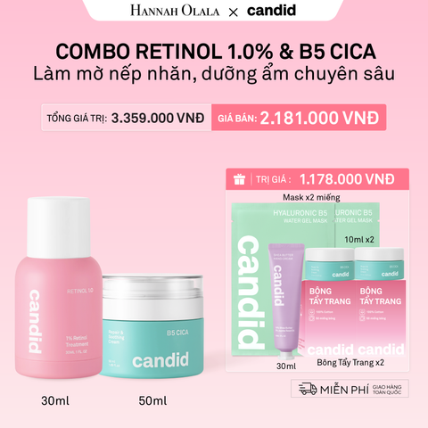  DEAL 17: RETINOL 1.0 & B5 CICA BỘ ĐÔI LÀM MỜ NẾP NHĂN VÀ DƯỠNG ẨM PHỤC HỒI CHUYÊN SÂU 