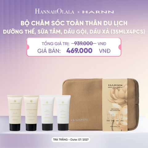  [SALE CẬN DATE] BỘ CHĂM SÓC TOÀN THÂN DU LỊCH - DƯỠNG THỂ, SỮA TẮM, DẦU GỘI, DẦU XẢ (35ml x 4pcs) - A4091 