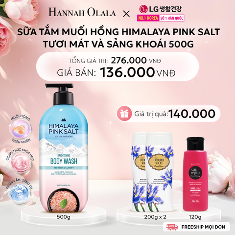  E1059: DEAL 06: SỮA TẮM MUỐI HỒNG HIMALAYA PINK SALT 500G 