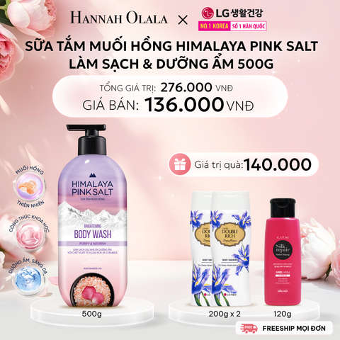  E1059: DEAL 06: SỮA TẮM MUỐI HỒNG HIMALAYA PINK SALT 500G 