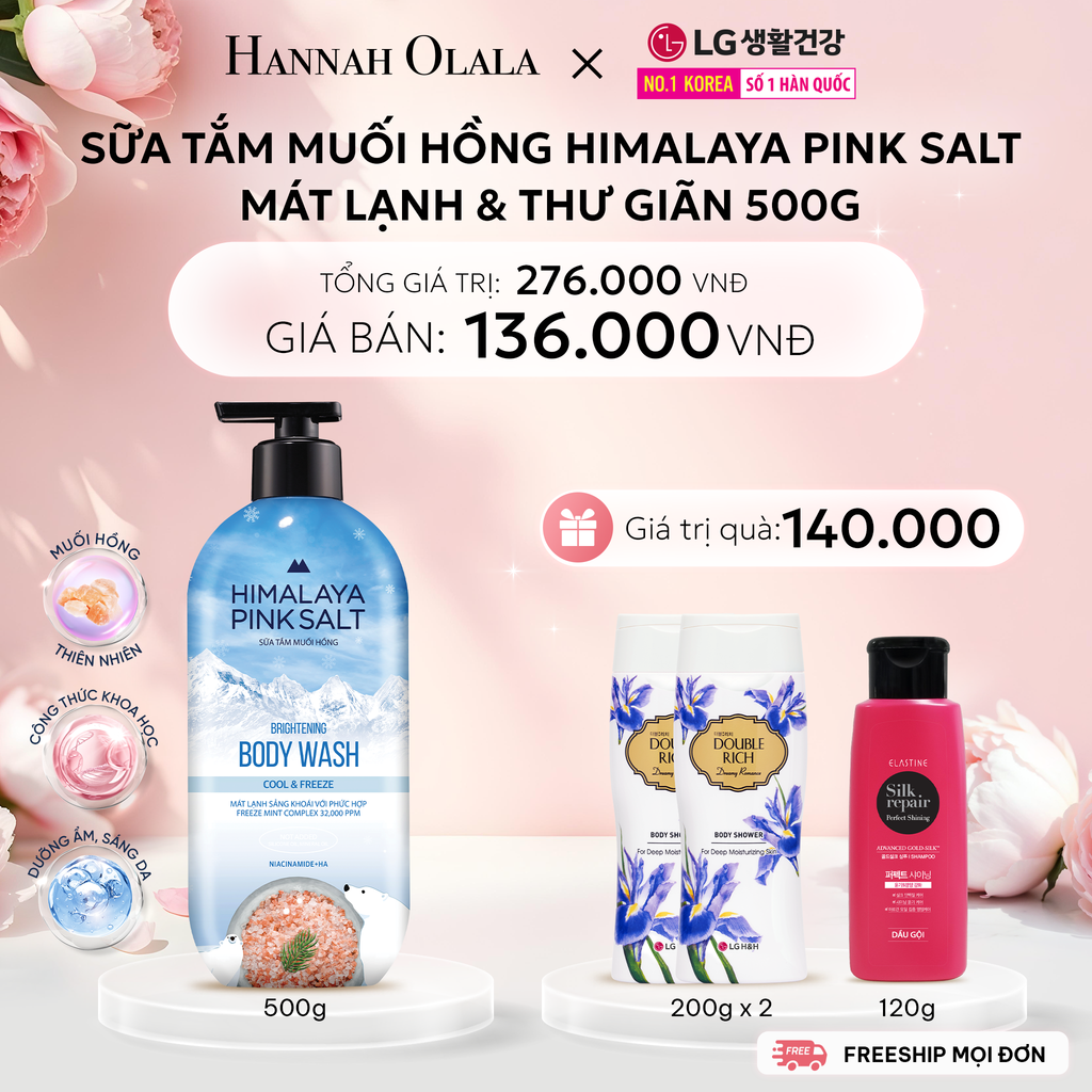  E1059: DEAL 06: SỮA TẮM MUỐI HỒNG HIMALAYA PINK SALT 500G 