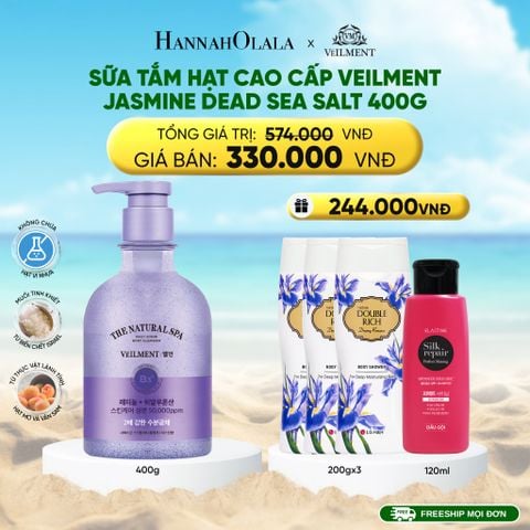  DEAL 05: SỮA TẮM HẠT CAO CẤP VEILMENT SPA 400G 